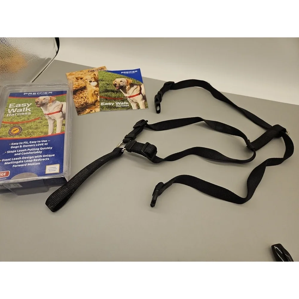 Premier Easy Walk Harness, Size‎ Large, Color Black, Used In Package